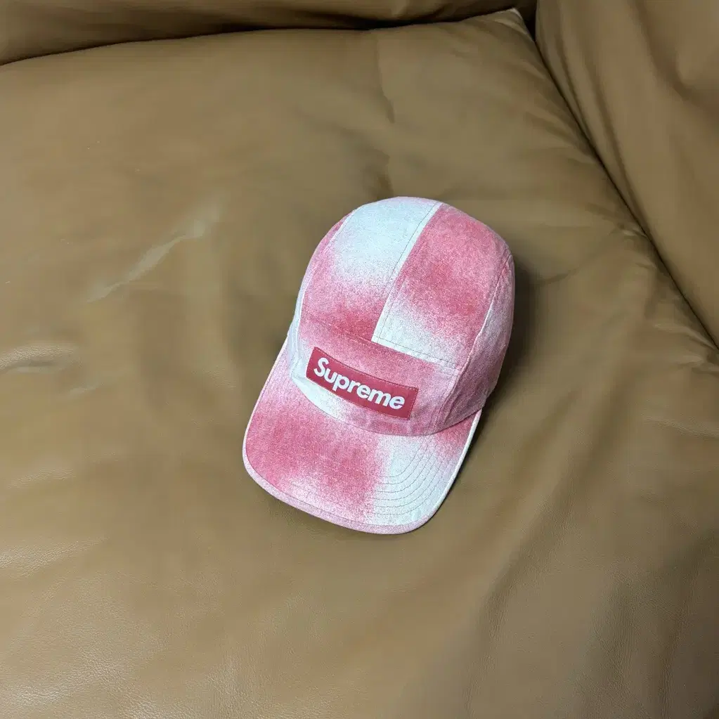 Supreme 슈프림 캠프캡 모자 (Washed Canvas Red)