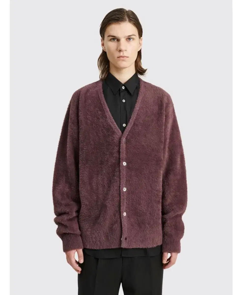 Stussy Shaggy Cardigan EGGPLANT EGGPLANT XL