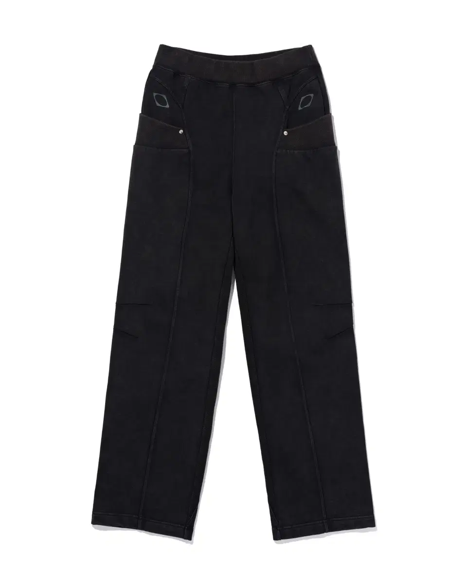 미스치프 CUT OFF SWEAT PANTS WASHED BLACK