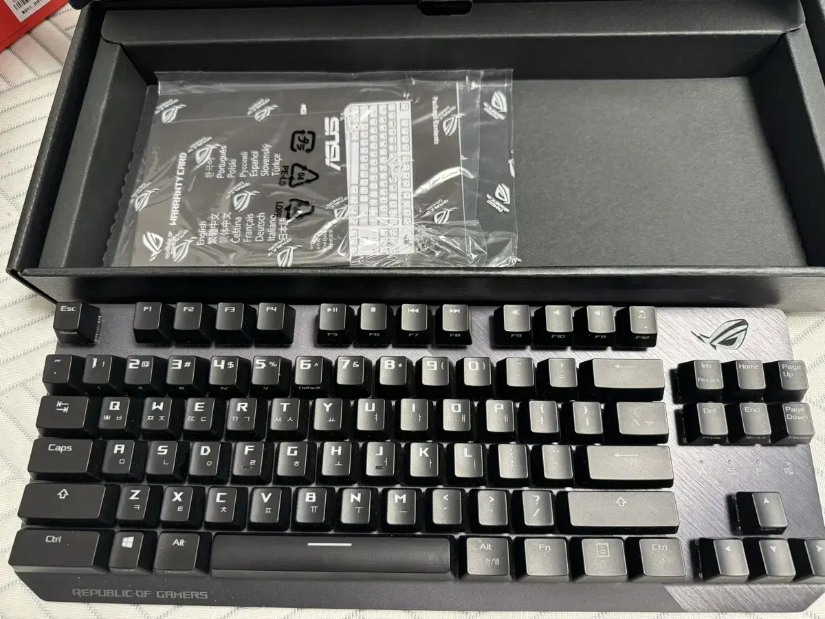 asus rog strix scope tkl 갈축(윤활)