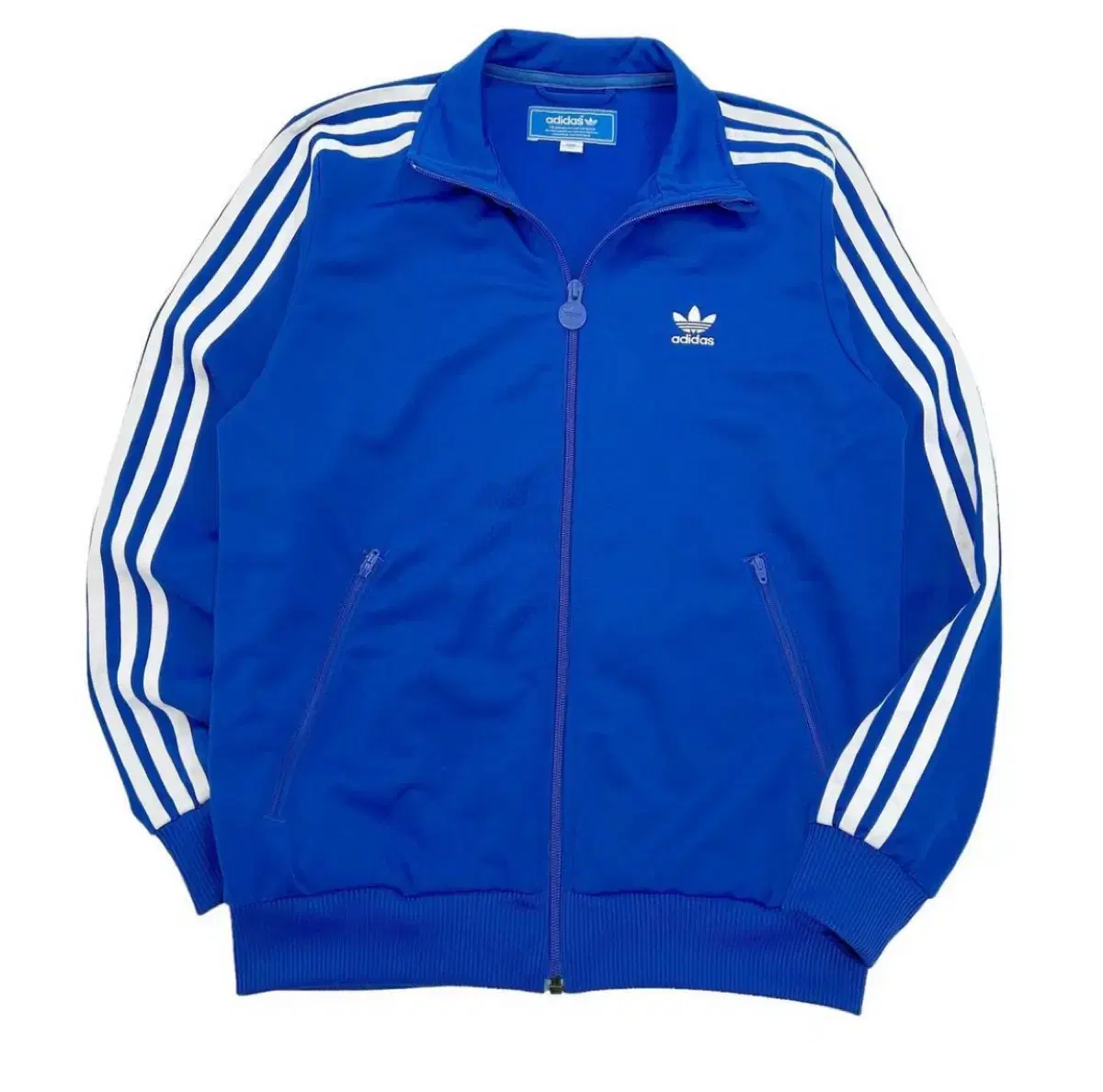 (L) Adidas Tricot Fired Big Logo Track Top Jersey Bloo