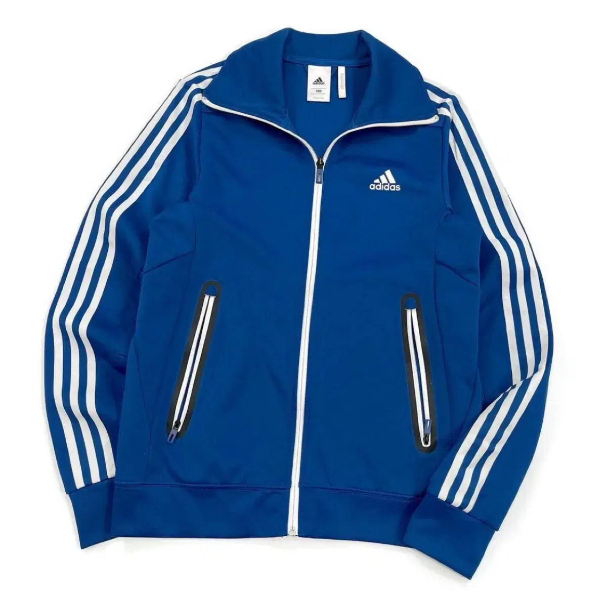 (L)Adidas Samsun Performance Logo Daily Overfit Track Top Jersey Soft Bloo