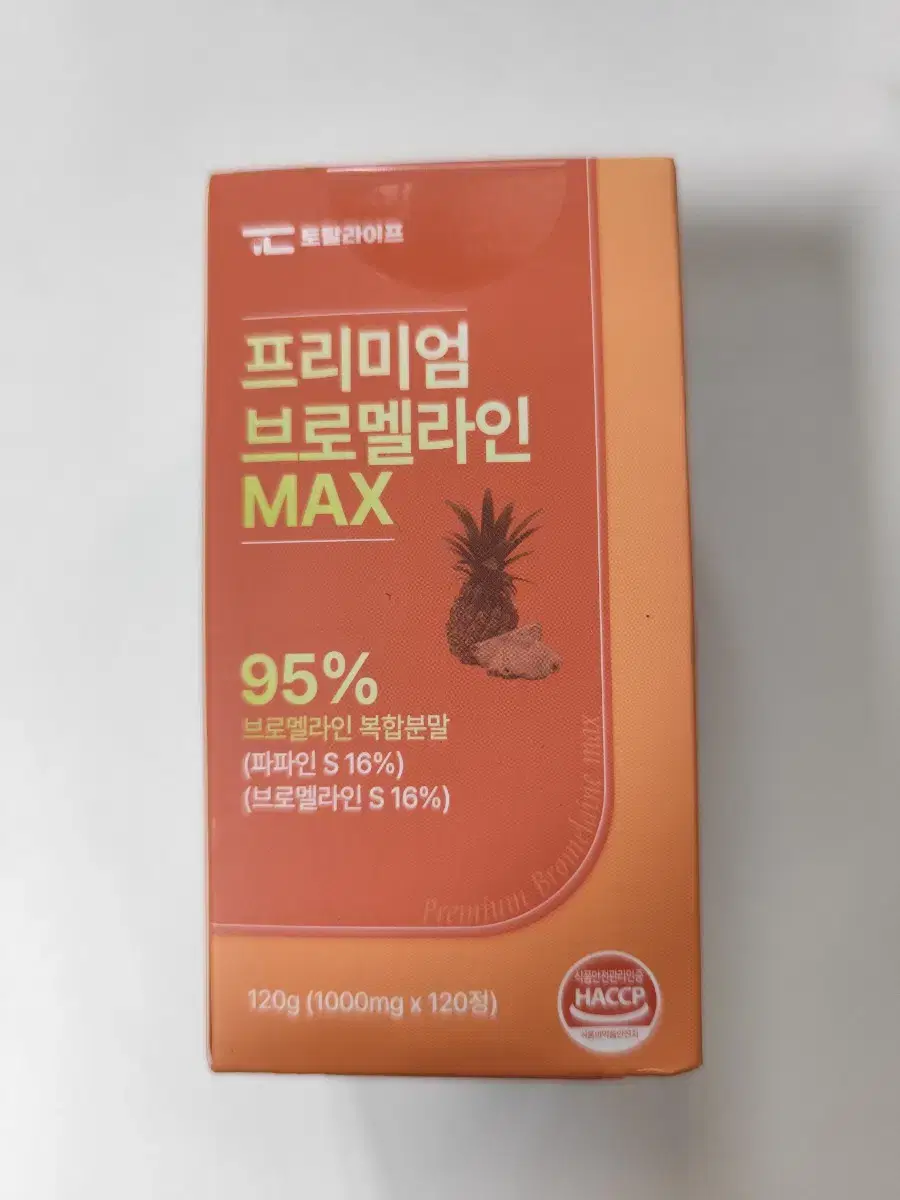 (반값택포)토탈라이프 프리미엄 브로멜라인 MAX 120정 1통