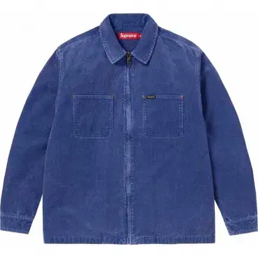 Genuine L Supreme Washed Corduroy Zip-Up Shirt bloo 24SS Same Day Jacket