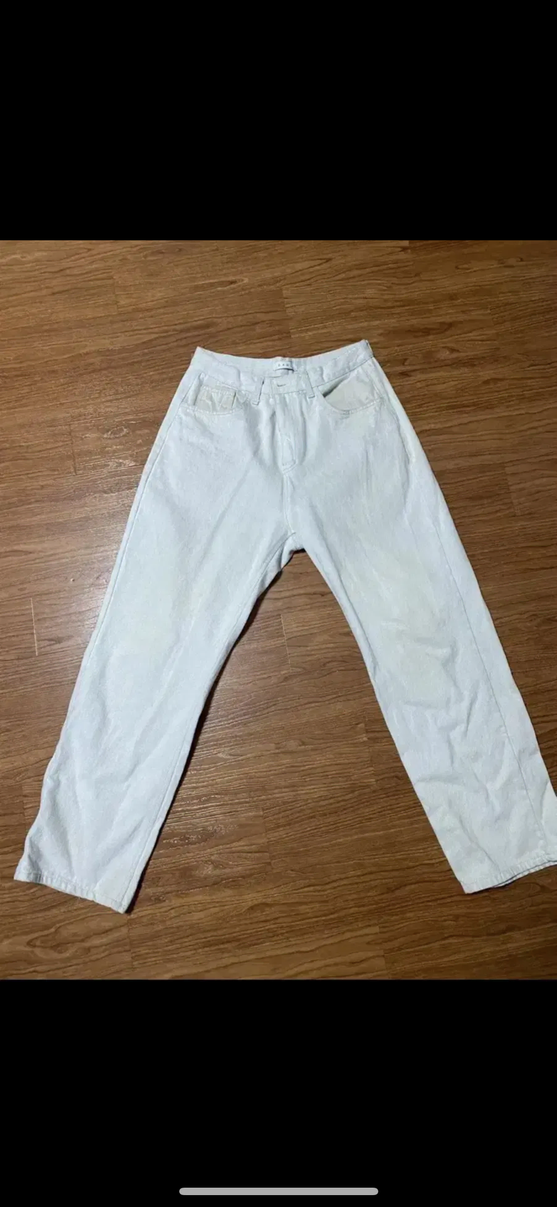 30) Men's Light Gray Denim Pants