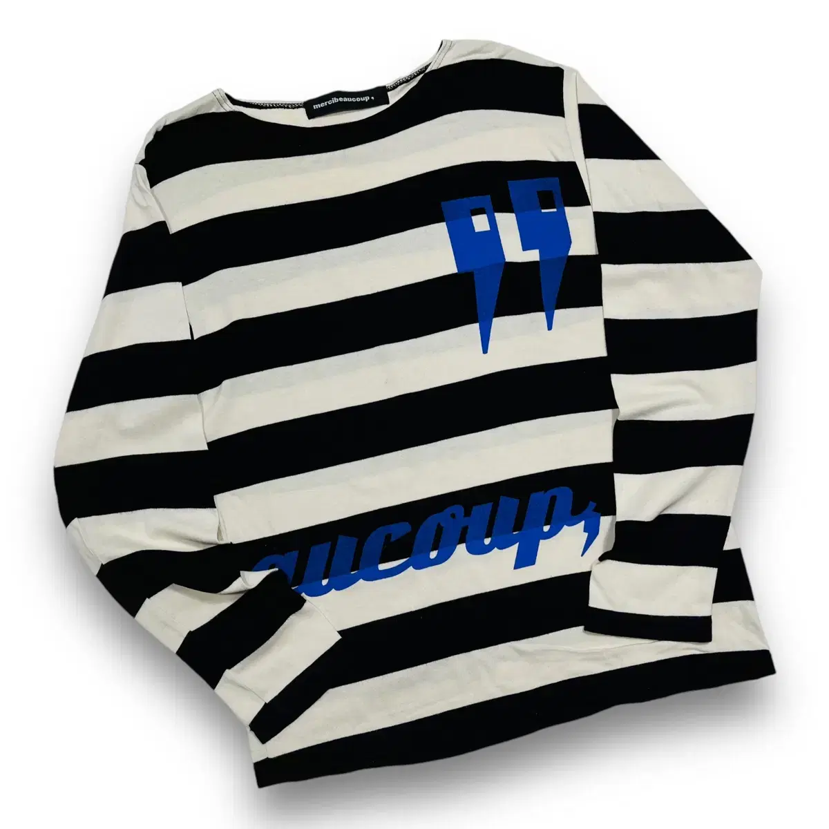 Mercibeaucoup Striped Colorblocked Vintage Long Sleeve