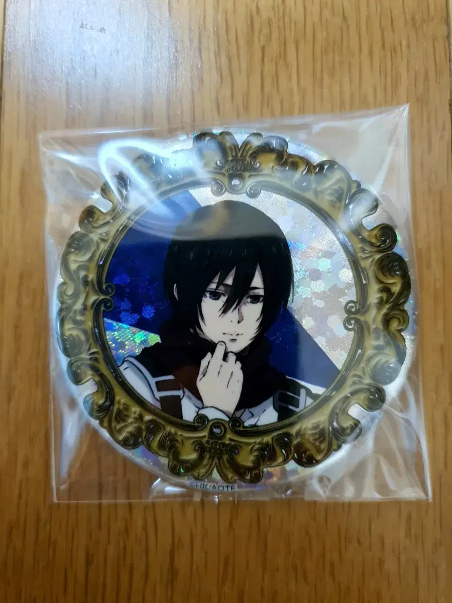 Attack on Jin Mikasa Can Badge