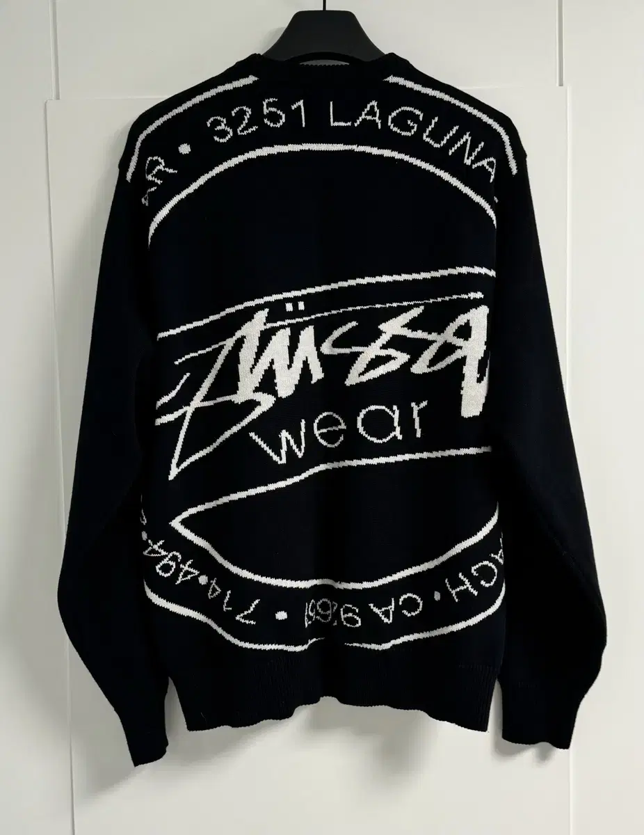 [XL] Stussy Laguna ikon Sweater Black