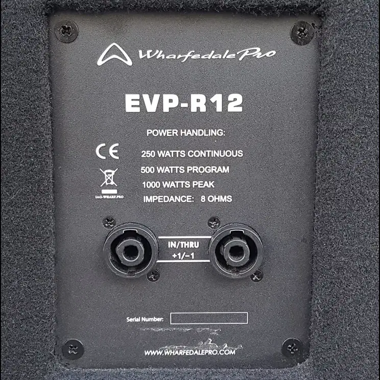 와피데일 EVP-R12 12인치 중고 스피커