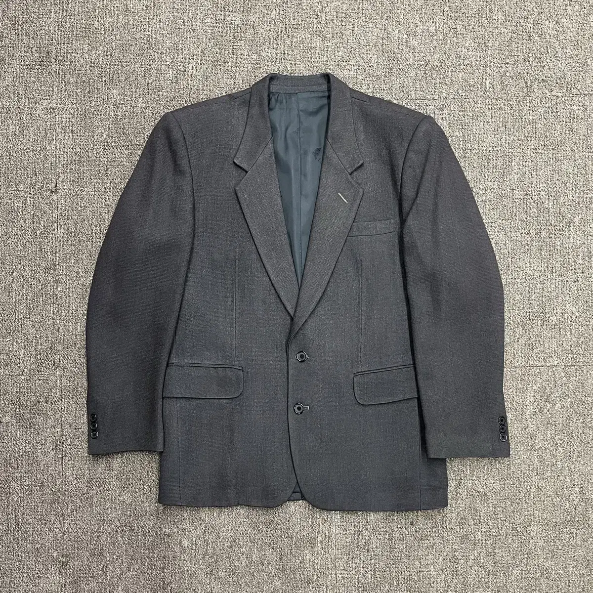 (L) London Fog two-button wool blazer jacket