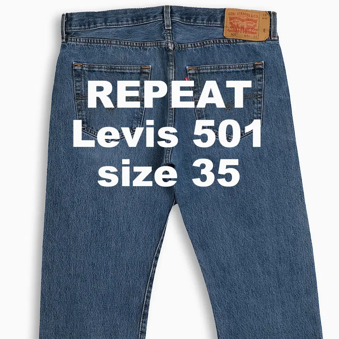 Vintage Levi's 501 Mid Blue 35 Inch LV50134492