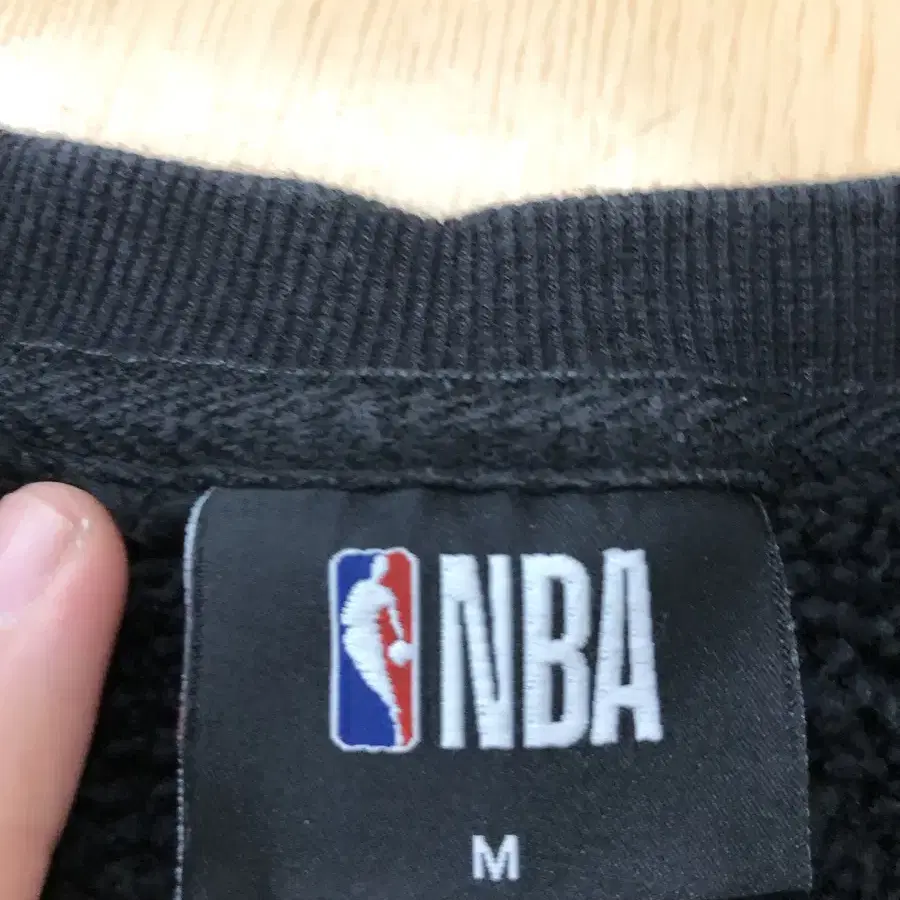 M사이즈 NBA 시카고 불스 후리스 맨투맨 융털 정품 블랙