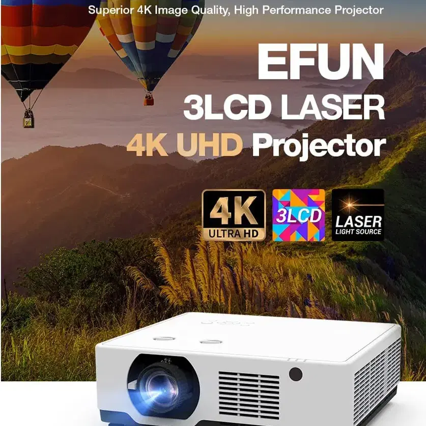 이펀 EL-DLK756S 7500안시 4K 레이저 중고빔프로젝터