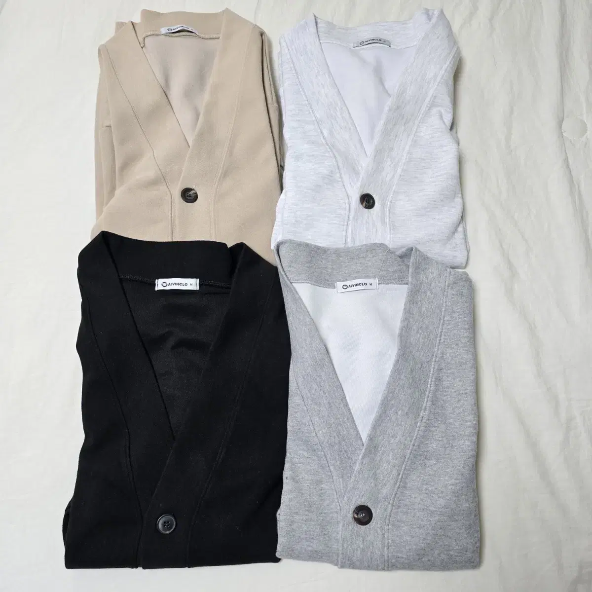 Alvin Kleo Plain Sweater Cardigan 4 colors