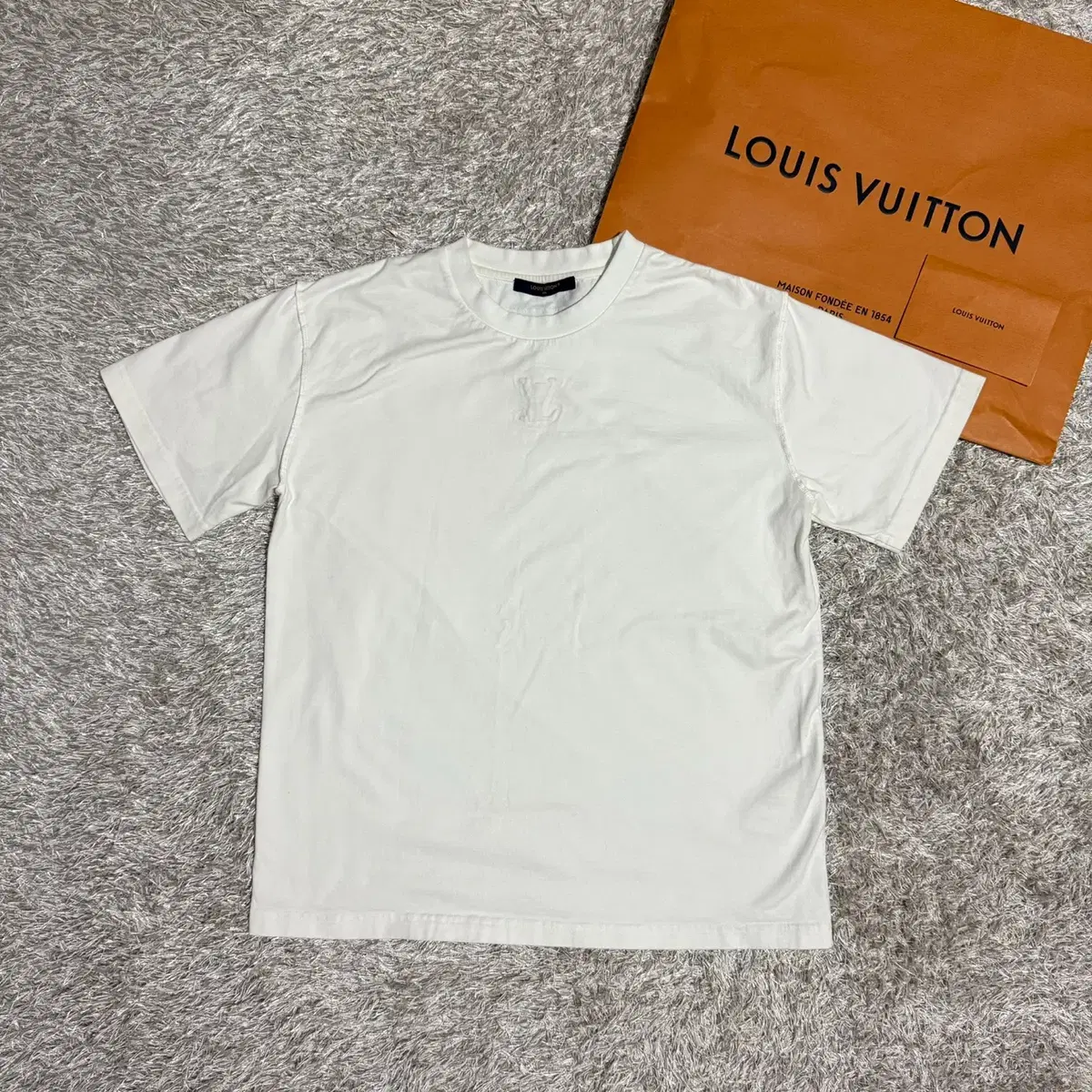 Louis Vuitton Embossed LV Logo Short Sleeve