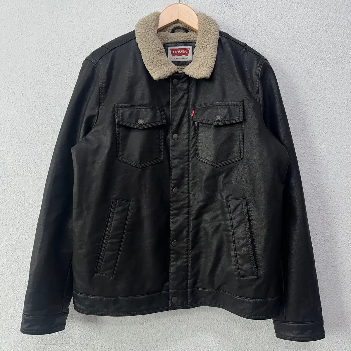 [L] Levi's Men's Sherpa Leather Jacket N3840