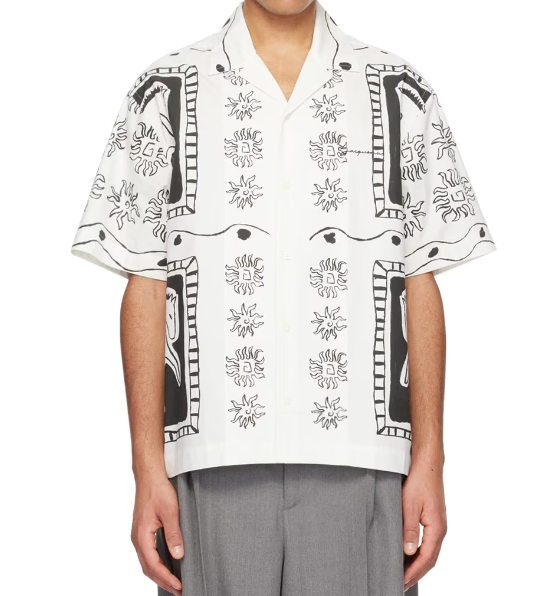 [50] Jacquemus White Les Sculptures La Chemise Jean Shirt