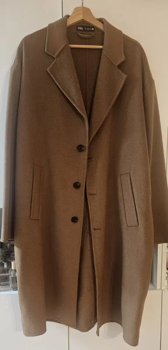 zara Camel wool coat for Men XL