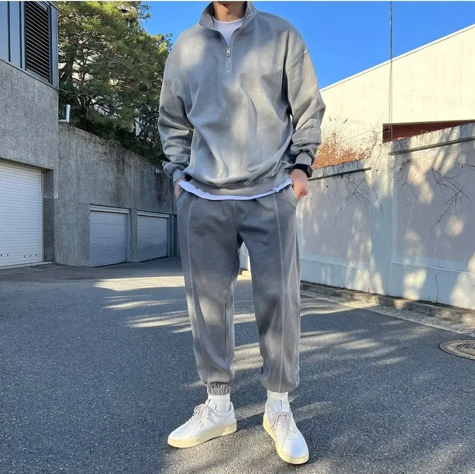 Mr. Jason Pigment Vahn Zip Up Gray