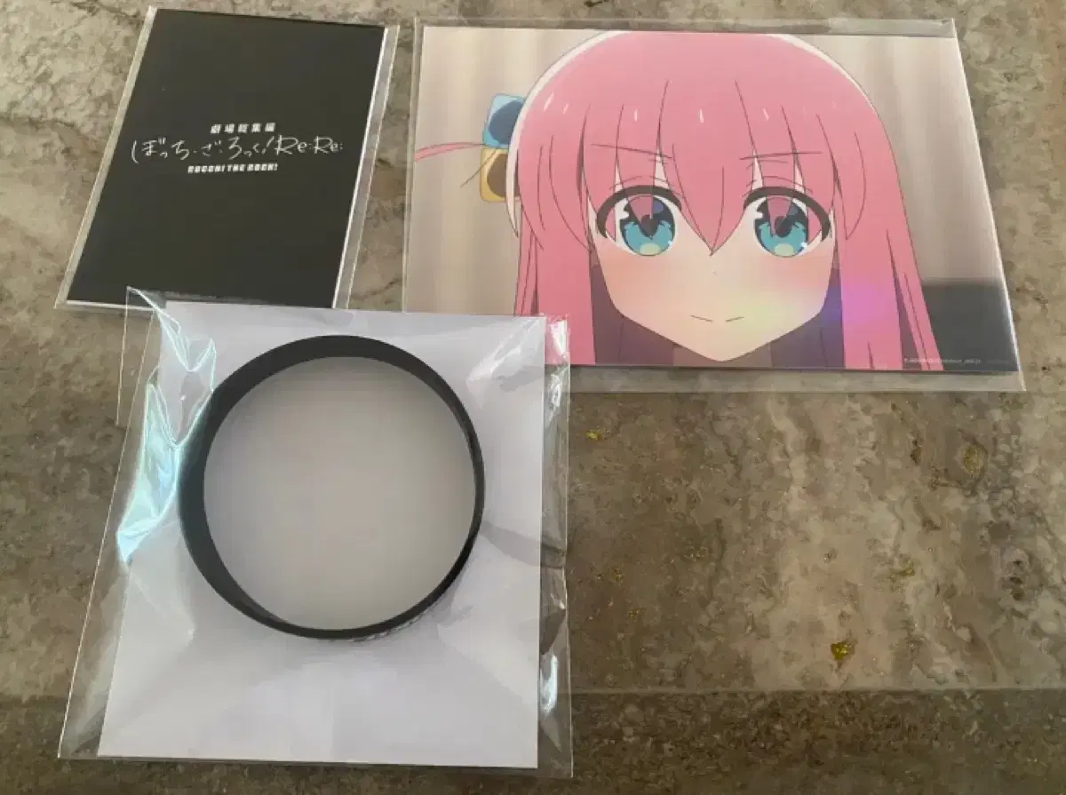 Bulk of 3) Botchderok FanSymphony pre-order benefit Japanese stickers + bracelet + postcard set