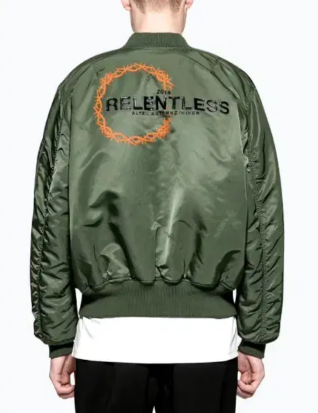 (XXL) Alix X Alpha Relentless MA-1 Aviation Bomber Jumper Khaki Color