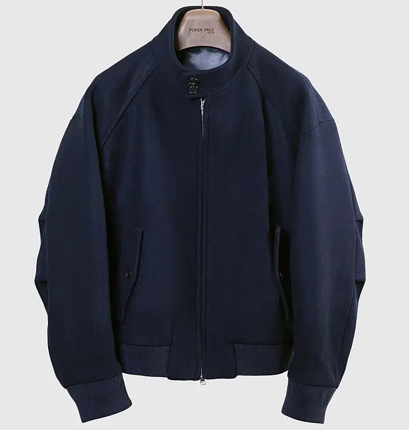 Poker Face Oversized Harrington Blouson Navy (46)