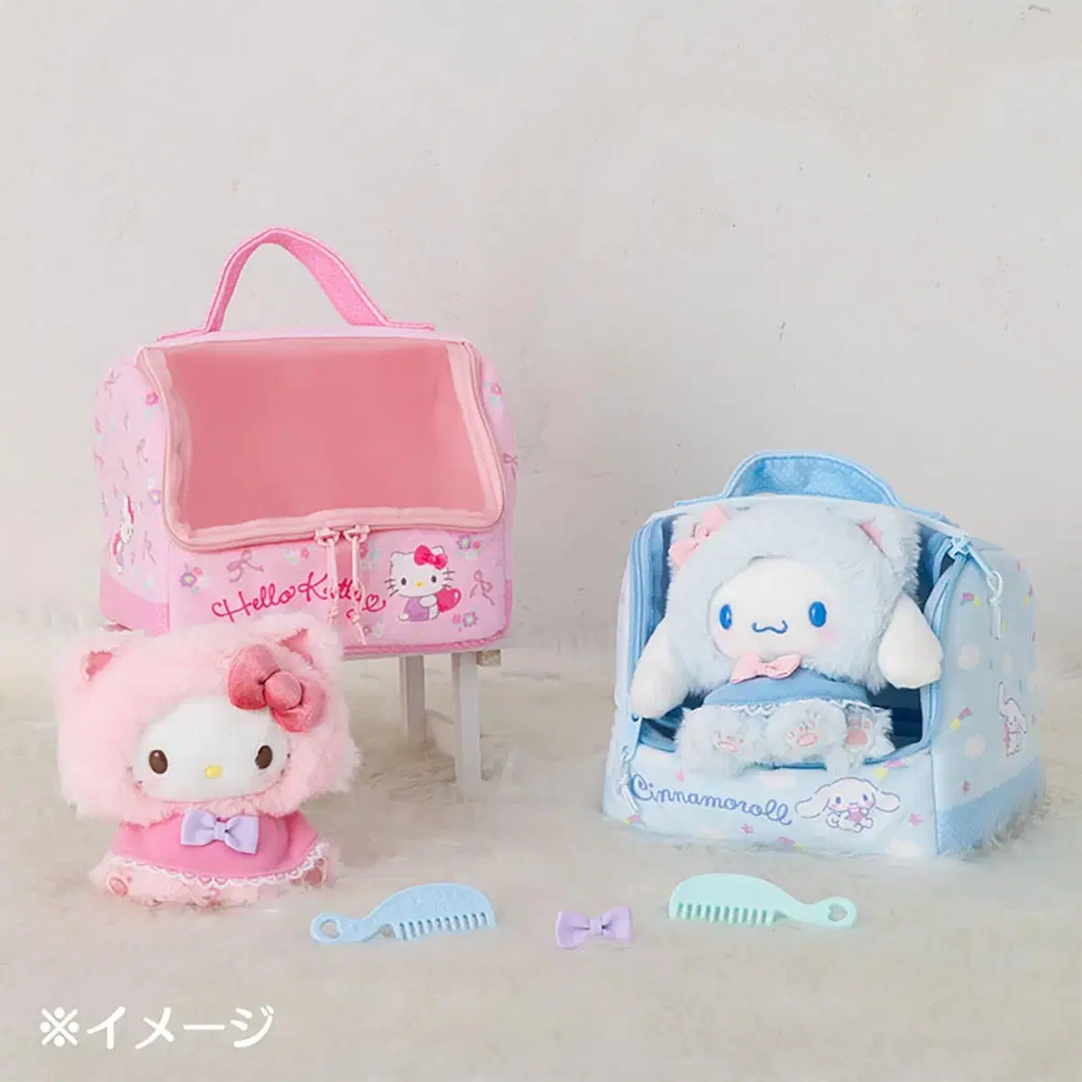 Sanrio Hello Kitty Cinnamoroll Nui Kurumi Care Set Doll