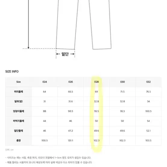 로엠 Fitme 롱 부츠컷 데님 청바지