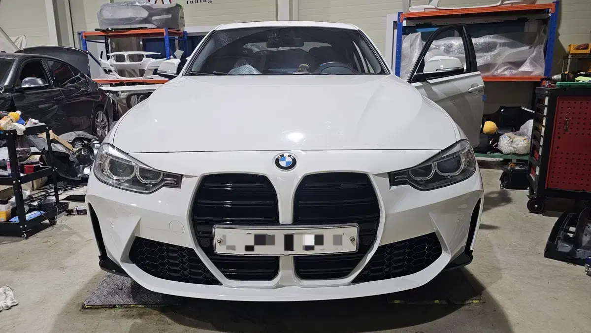 BMW F30 3시리즈 신형 M3 G80 바디킷 컨버전 앞범퍼만