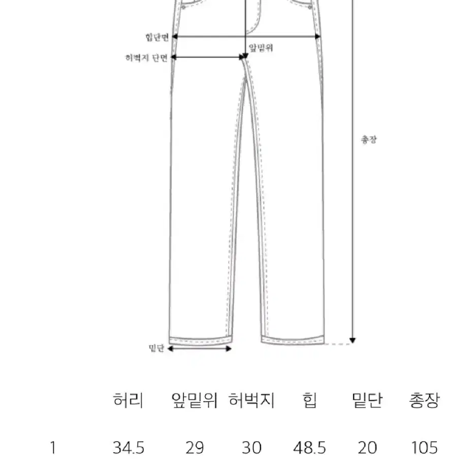 노멜렛 켈리데님 켈리진 캘리데님 캘리진 빈티지블루 1사이즈