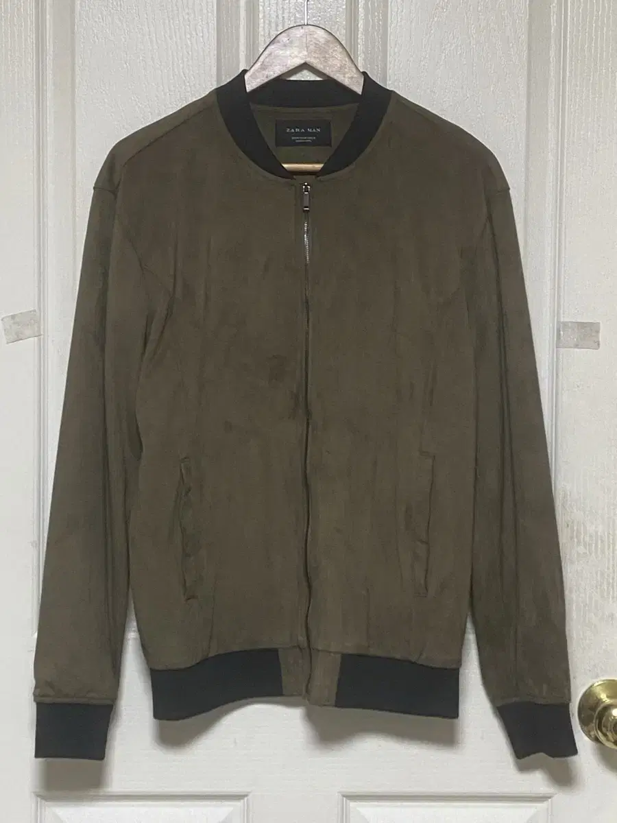 95) Zaraman Suede Bomber Jacket