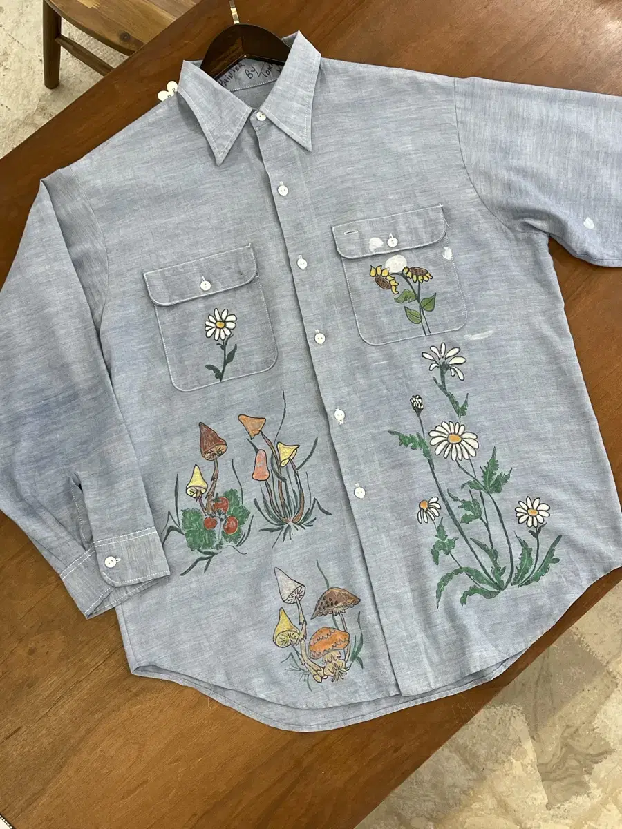 [Hand made] Chambray shirt customization