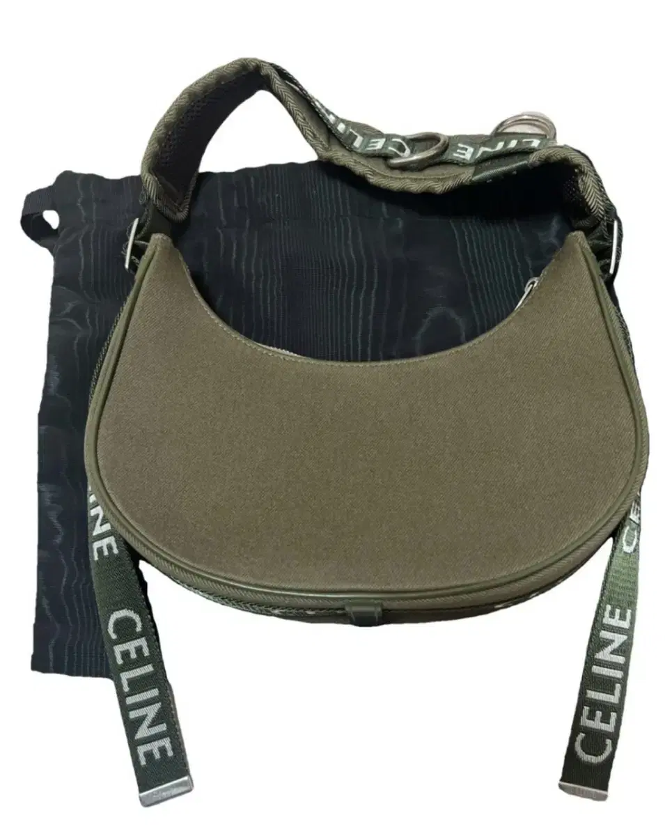 Seline Trekking Hobo Bag in Khaki