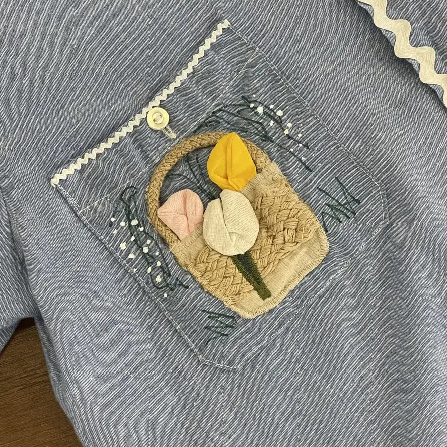 [Hand made] 샴브레이셔츠 커스텀