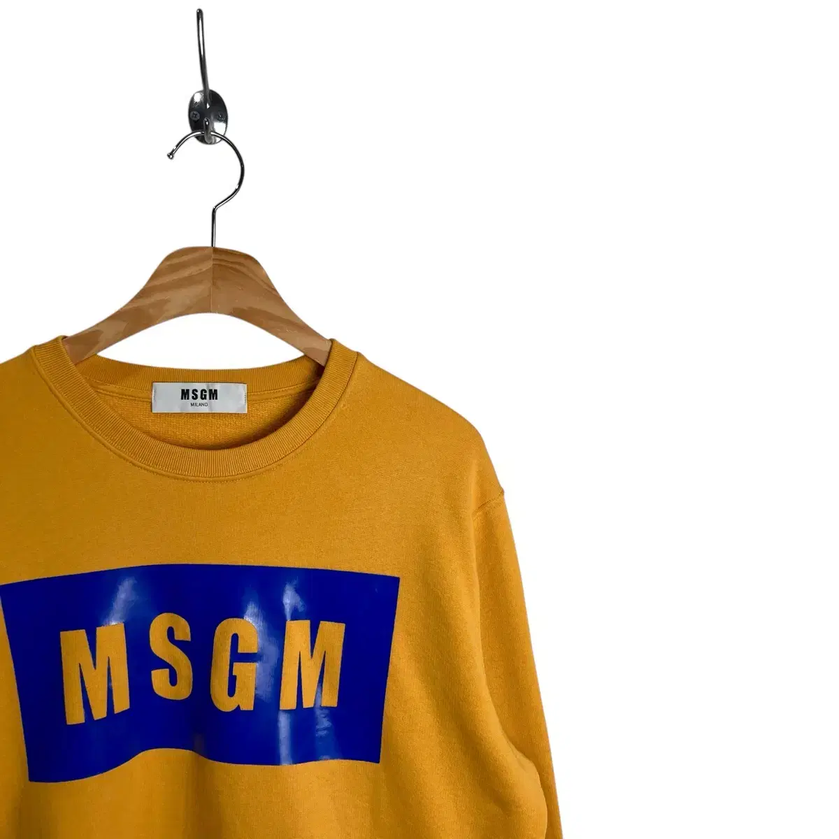 MSGM 박스로고 맨투맨