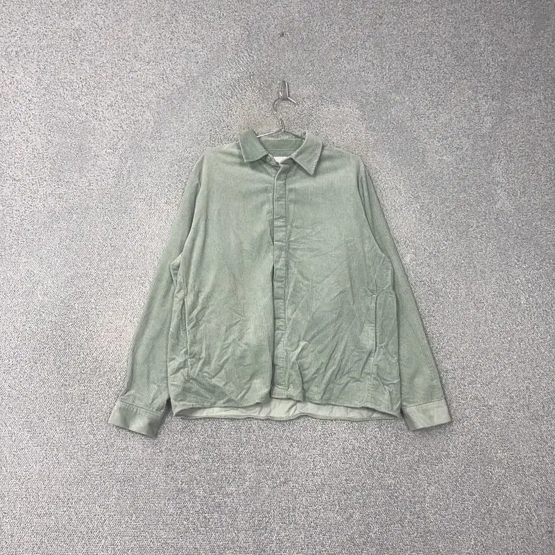 COS Course Light Green Corduroy and Cotton Shirt L