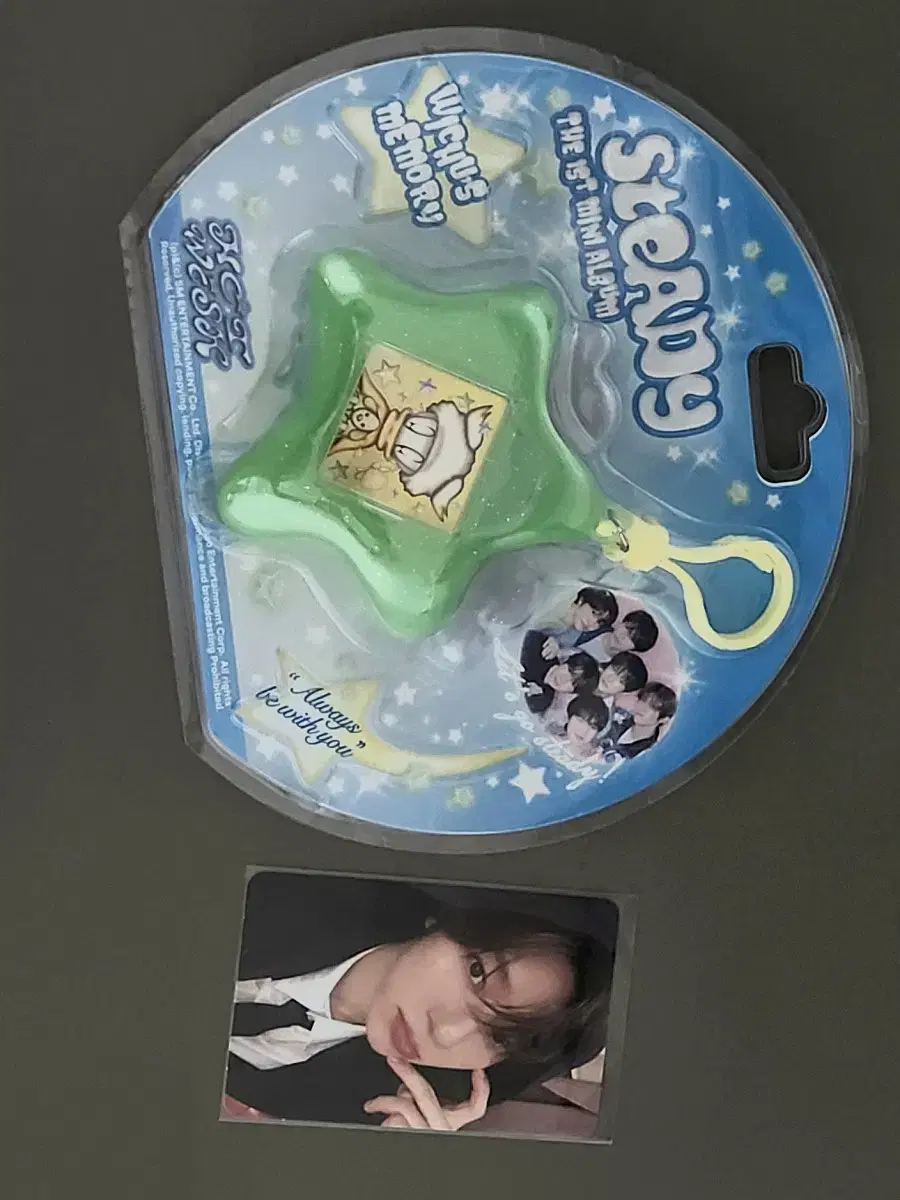 NCT Wish Steady Keyring Version album Wichu Memory Ryo + Sion Photocard Transfer