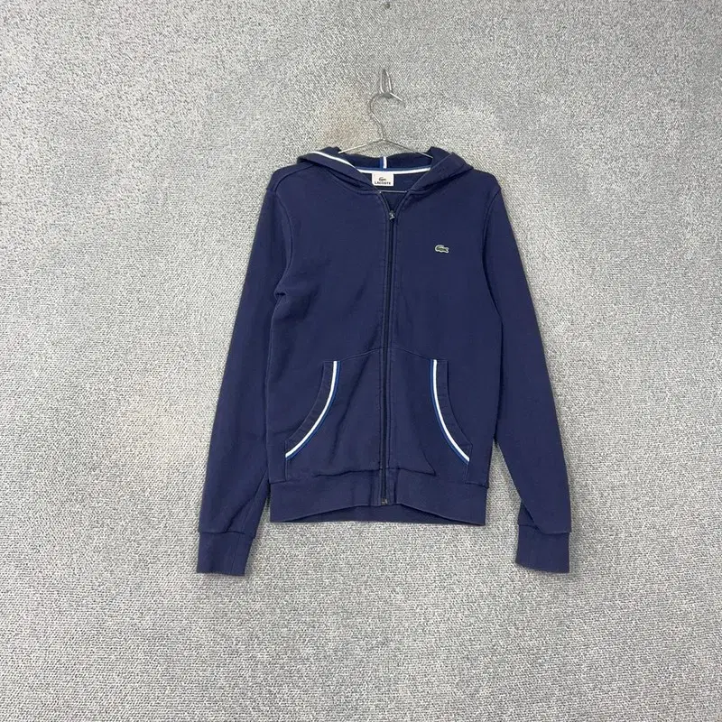 Lacoste Navy Logo Hoodie Zip-up 90