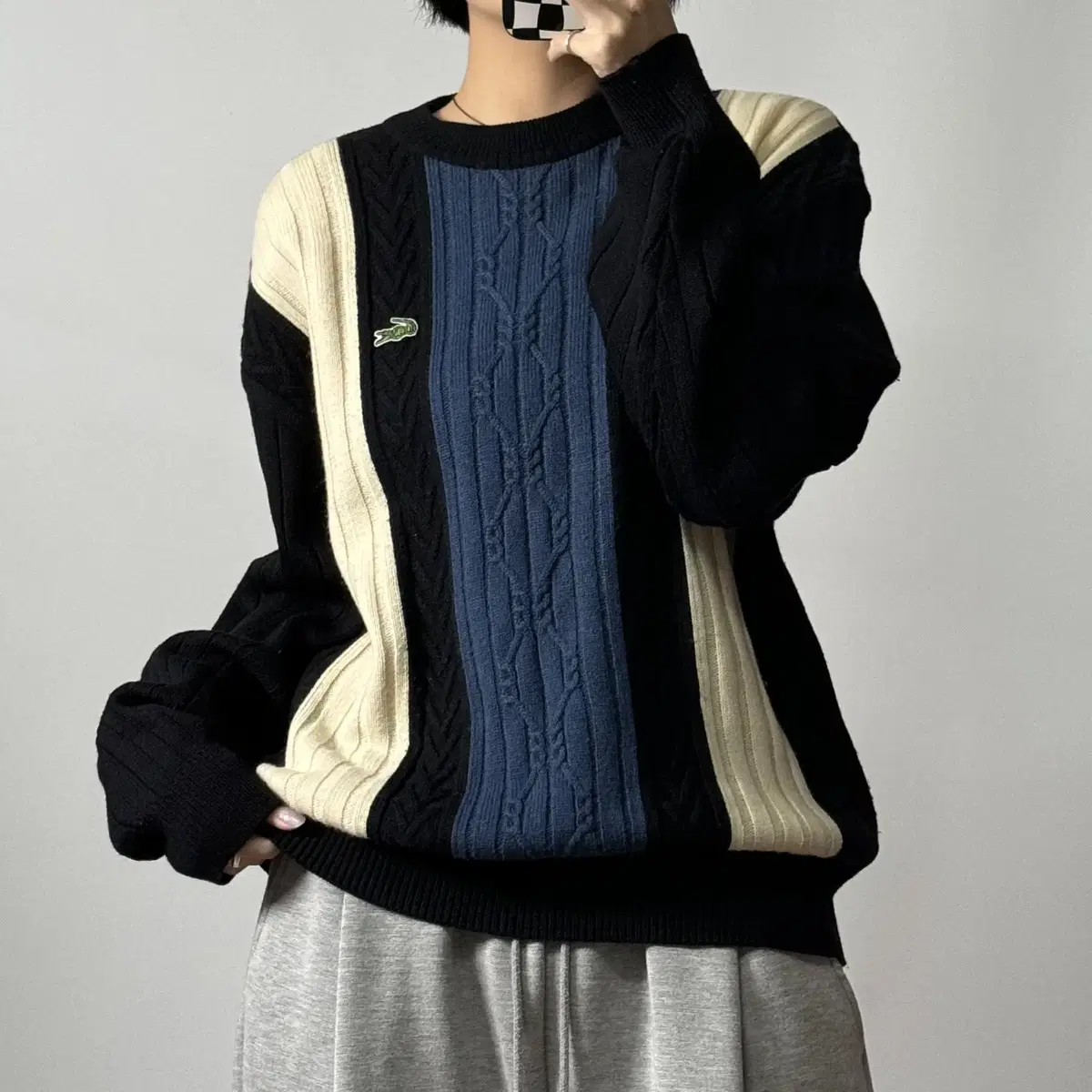 Lacoste Colorblocked Pattern Knit 100 [102904]