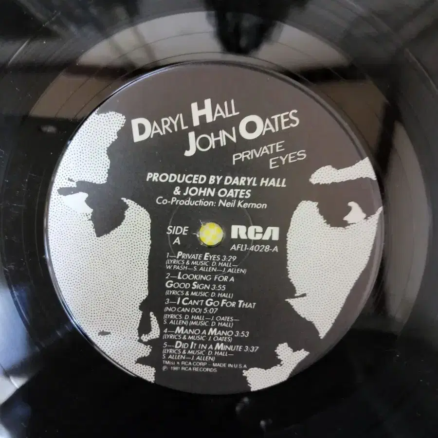 DARLY HALL JOHN OATES 음반 e (LP 턴테이블 오디오