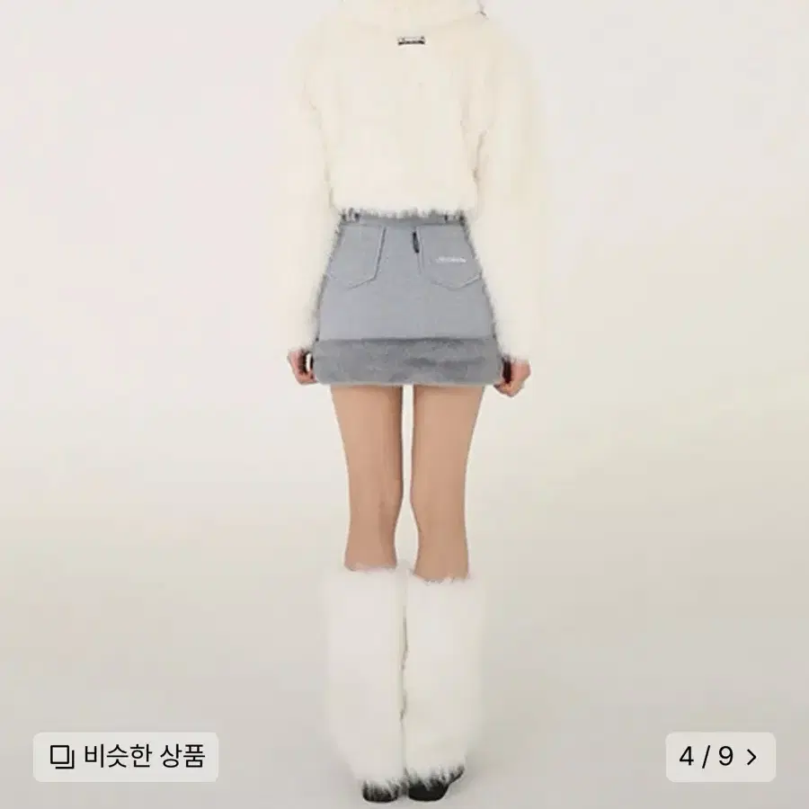 어글리쉐도우 크롭 퍼 자켓 CROP FUR JACKET(IVORY)