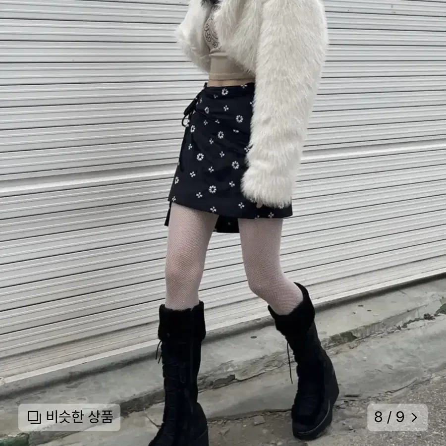 어글리쉐도우 크롭 퍼 자켓 CROP FUR JACKET(IVORY)