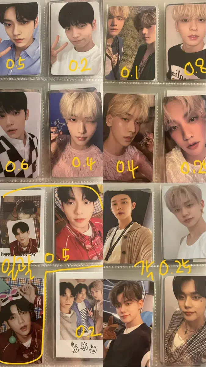 Tomorrow X Together txt photocard soobin yeonjun beomgyu taehyun hueningkai