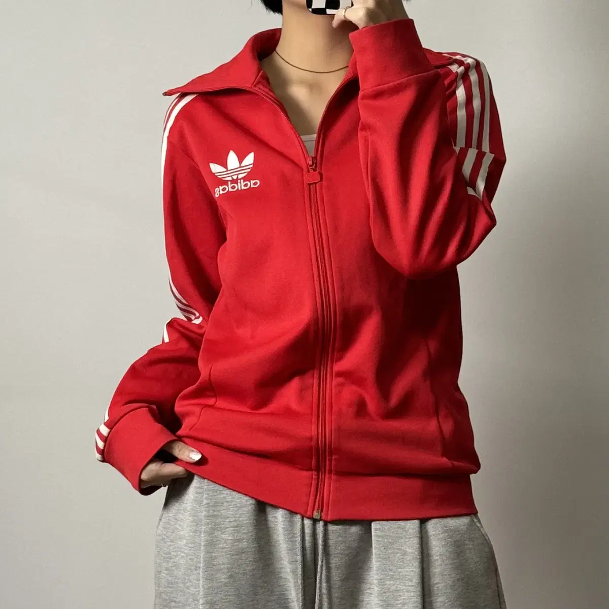 adidas Europa Tracktop Jersey Red 90 [102904]