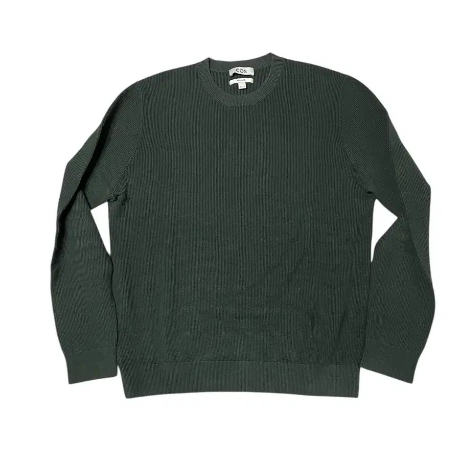 COS Regular Fit Cotton Knit Dark Green L