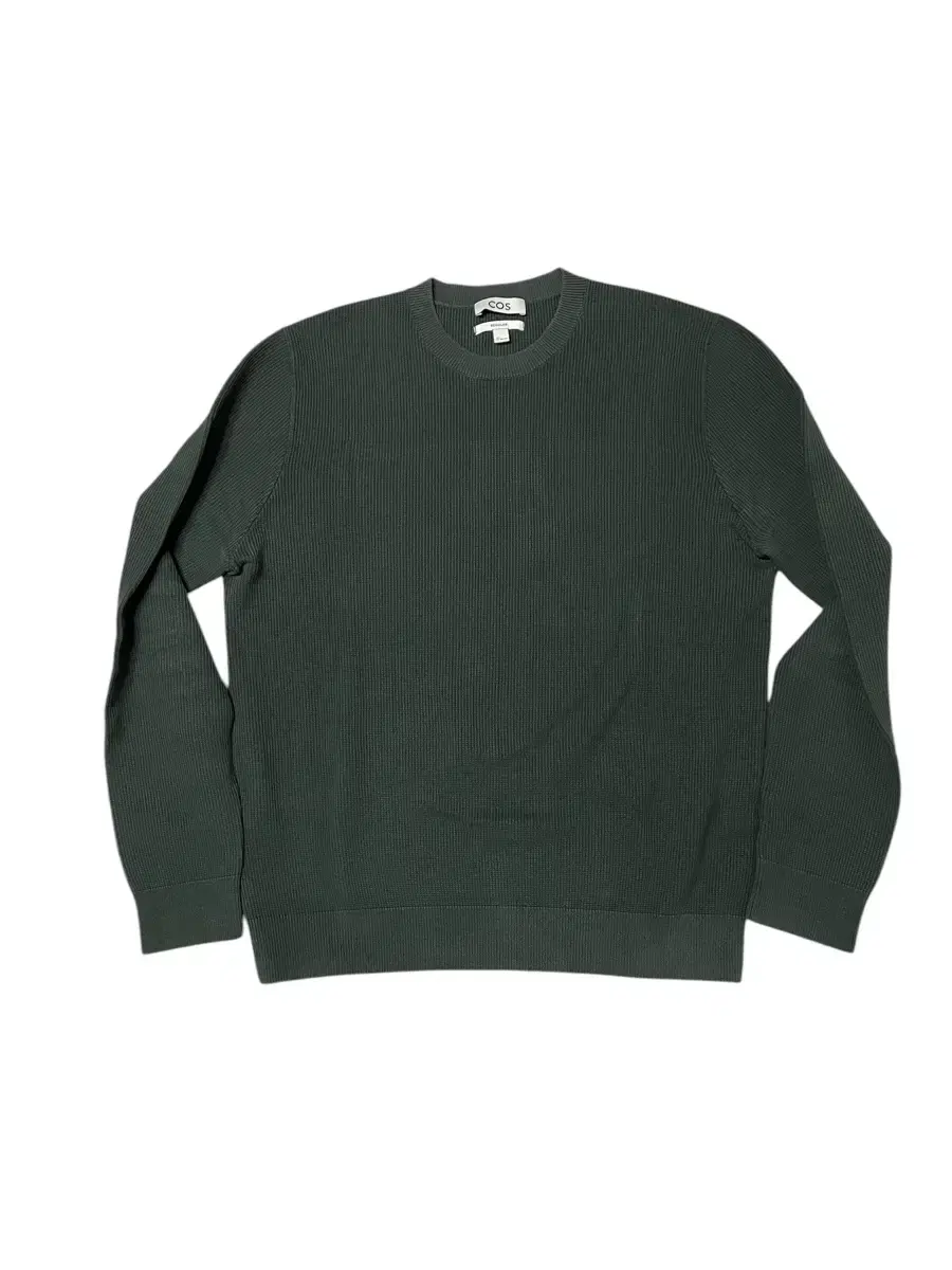 COS Regular Fit Cotton Knit Dark Green L