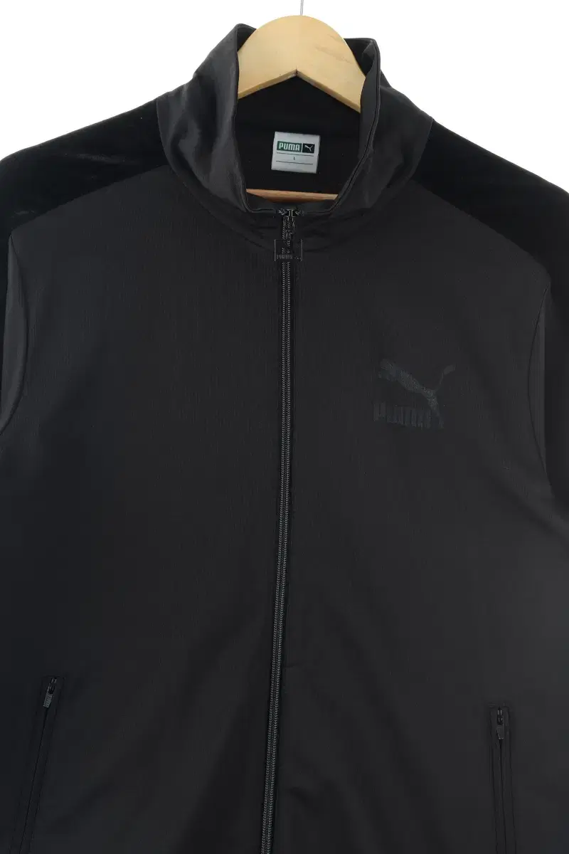 (L) Puma zip-up windbreaker jacket black track top limited edition-FDF3