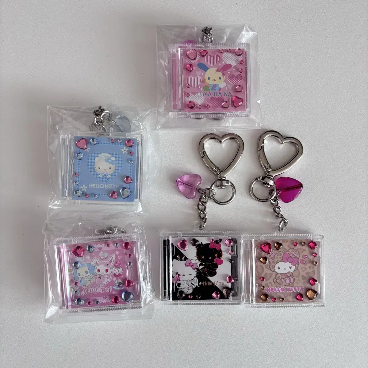 Sanrio Heisei Pop Series CD Keyrings in Bulk