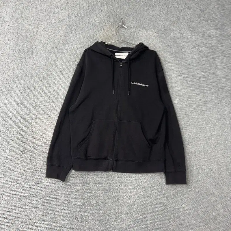 Calvin Klein Black Overfit Logo Hoodie Zip-up XL