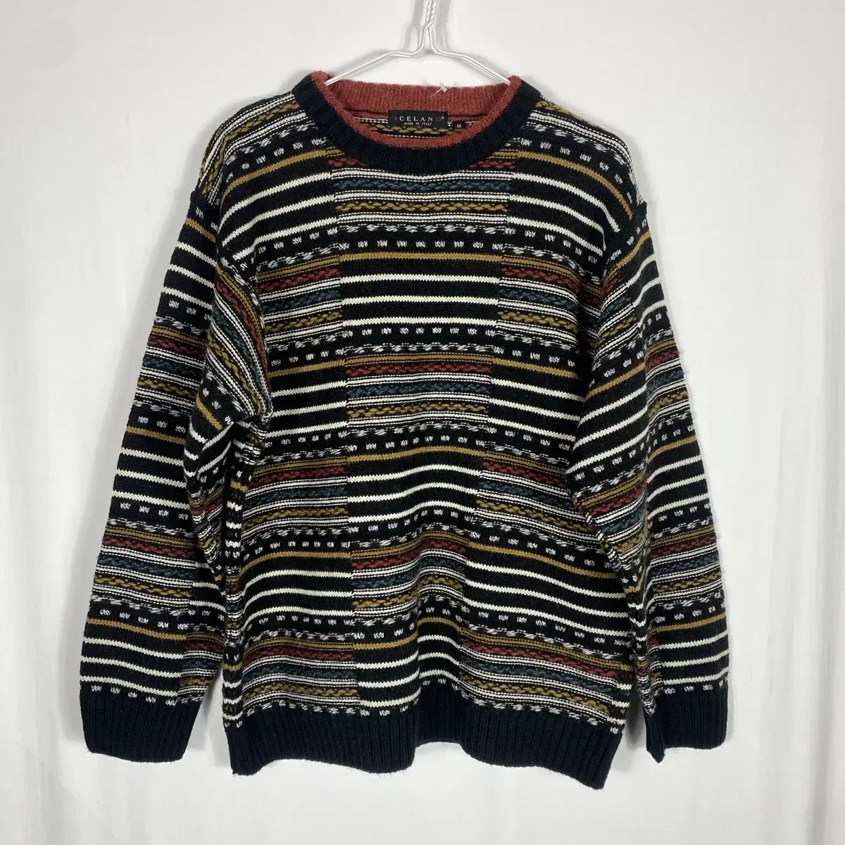 Vintage Stripe Oversized Cable Knit (JPN)